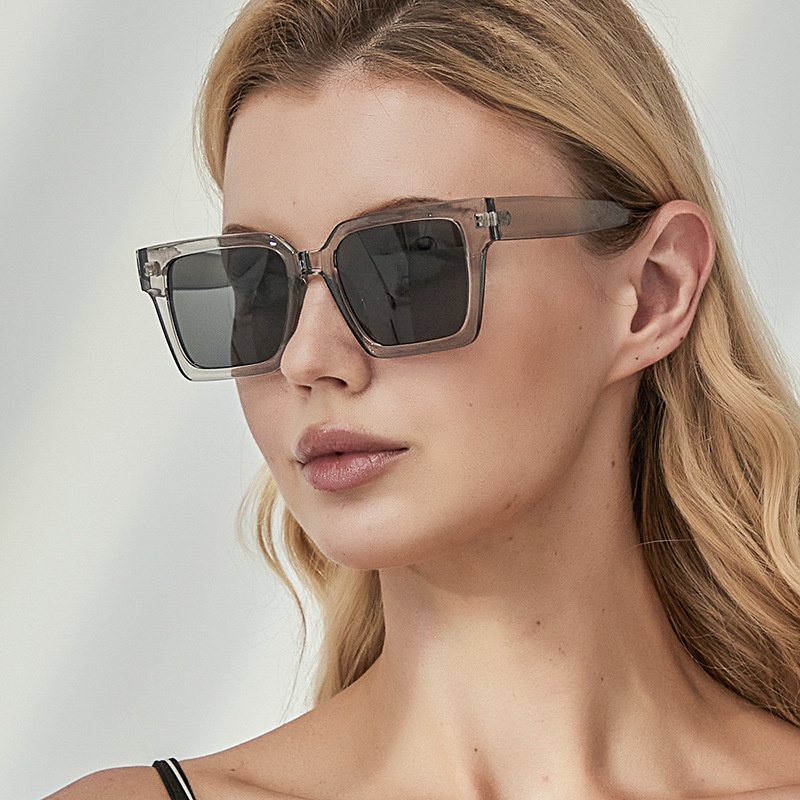 Kính Mát Gọng Vuông Chống Tia UV Phong Cách Âu Mỹ