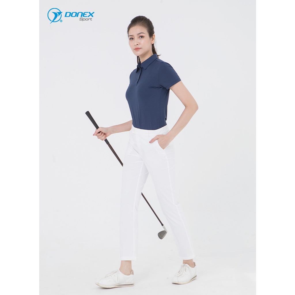 Áo thể thao nữ golf có cổ DONEXPRO Form Classic, Tôn Dáng, Chất Vải Cao Cấp Cực Mát, Bền Màu, Thoáng Hơi AC-3616