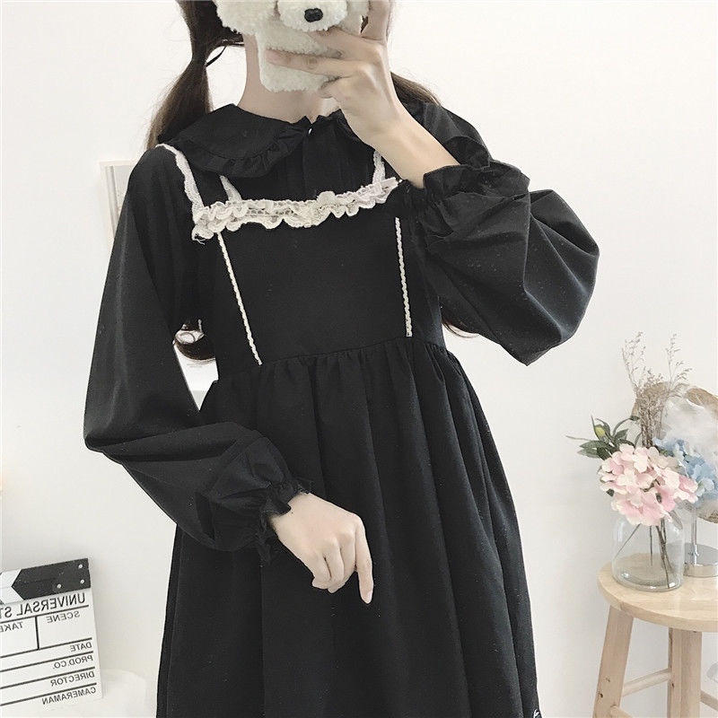 Áo Sơ Mi lolita Cổ Búp Bê Tay Dài Phong Cách Nhật Bản Thời Trang Xuân Hè 2022 Mới Dành Cho Nữ