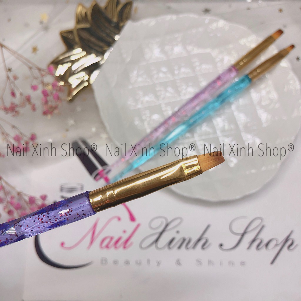 Set cọ vẽ gel, đắp gel uv, cọ vẽ móng tay nghệ thuật, nail art (set 3 cọ bản đắp gel cao cấp)