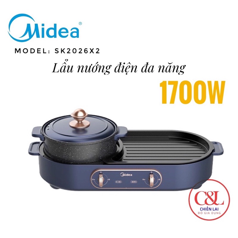 Lẩu nướng Midea MC-SK2026X2