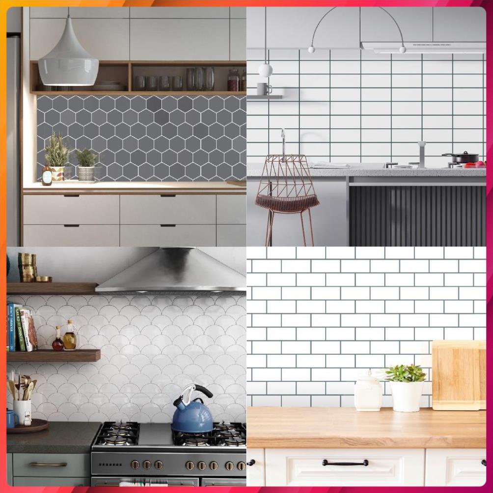 Giấy Dán Bếp Cao Cấp Shop Châu chịu nhiệt chống Dầu mỡ, Dễ lau chùi, Decal dán bếp nhiều mẫu đẹp Hiện đại - DGB-A02DB