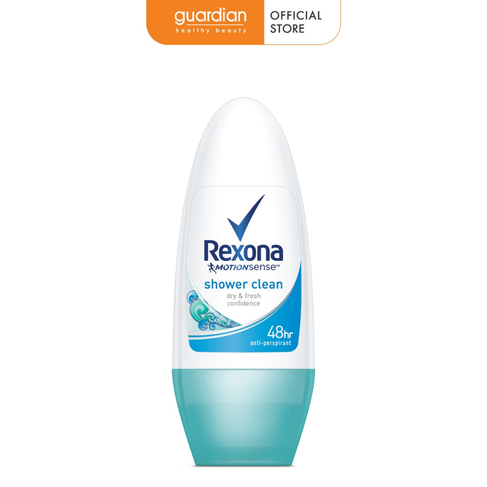 Lăn Khử Mùi Rexona Shower Clean Khô Thoáng Tối Ưu Mát Lạnh Sảng Khoái 50 ml