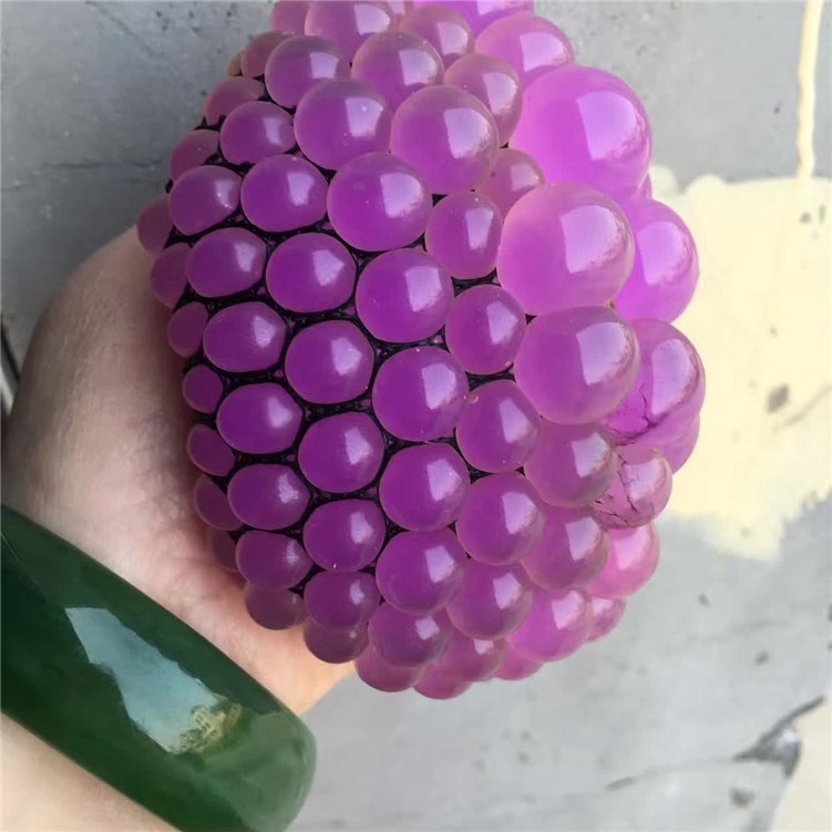 Trứng Lưới Slime Nho Trút Giận, Quả Bóng Lưới Slime Gudetama Squishy Mochi