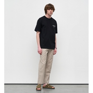 Quần đũi nam Minbridge form Loose Tapered Linen Full Banding Crop Pants MWPT31B1