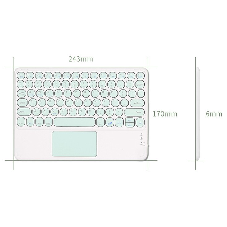 Bàn phím Điện thoại Máy tính bảng TouchPad - SP Mới BH 1năm - Bluetooth. 3 màu Pastel Hồng Xanh Vàng  Dễ thương Xinh xắn