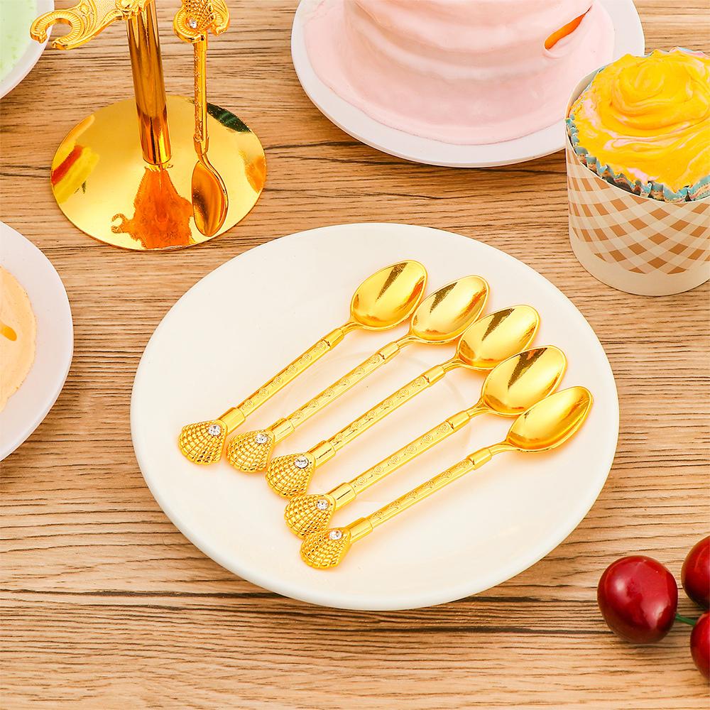 Bộ Thìa Cà Phê LAKAMIER Thiên Nga|Giá Đỡ Muỗng Trà Hình Thiên Nga Sáng Tạo Và Dễ Thương