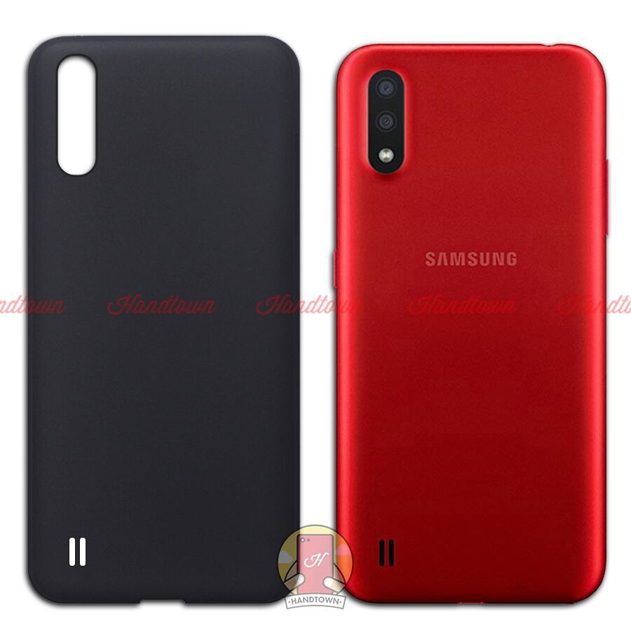 Ốp lưng Samsung Galaxy A01 Dẻo Đen Chống Ố