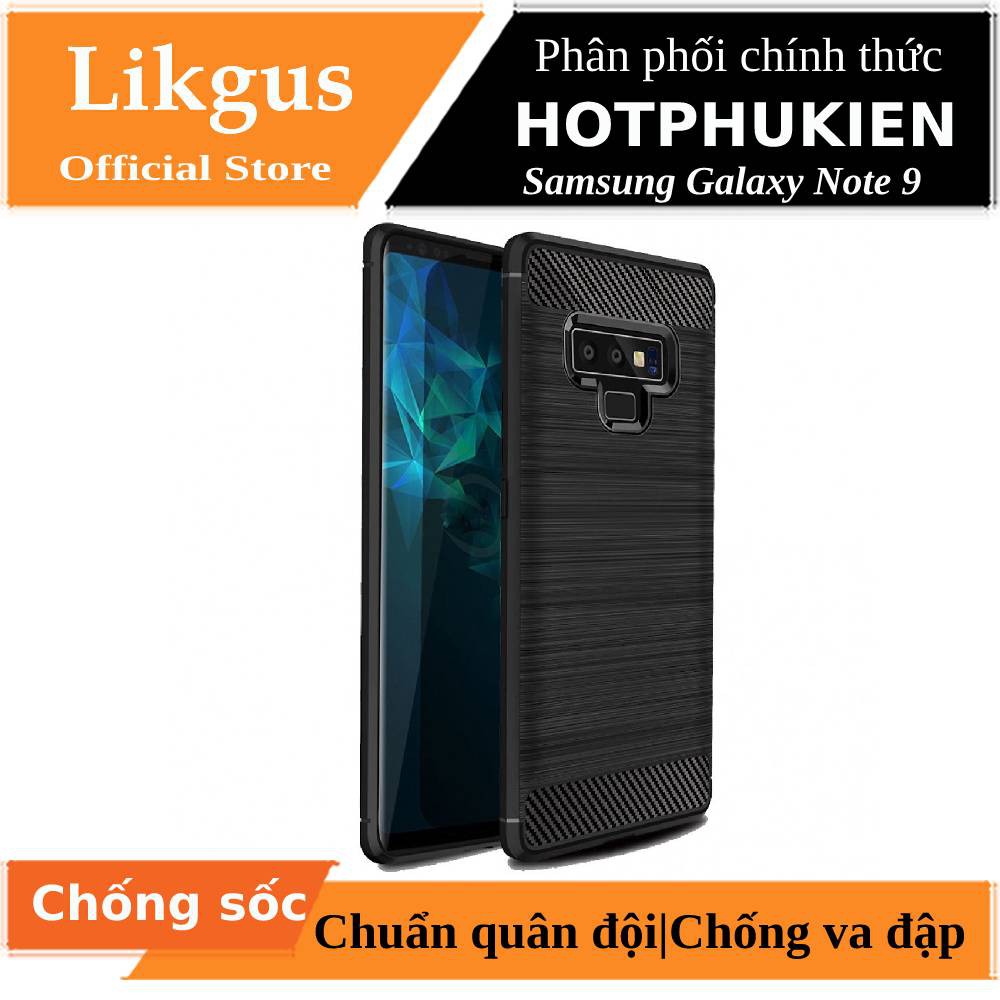 Ốp lưng chống sốc hiệu Likgus cho Samsung Galaxy Note 9 (chuẩn quân đội, chống va đập, chống vân tay) - Hàng chính hãng