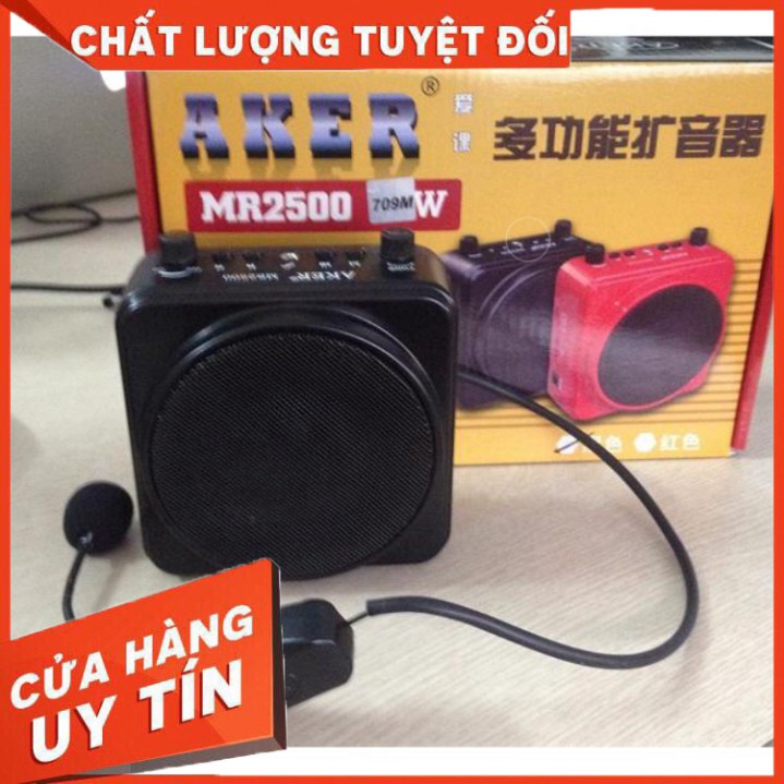 Trợ Giảng Không Dây Aker 2500 kèm 1 Mic Không Dây Và 1 Mic Có Dây