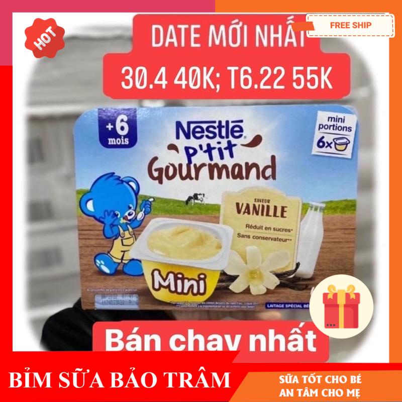 Lốc 6 hộp váng sữa Nestle P'tit (60gr/hộp) date mới nhất T6.22