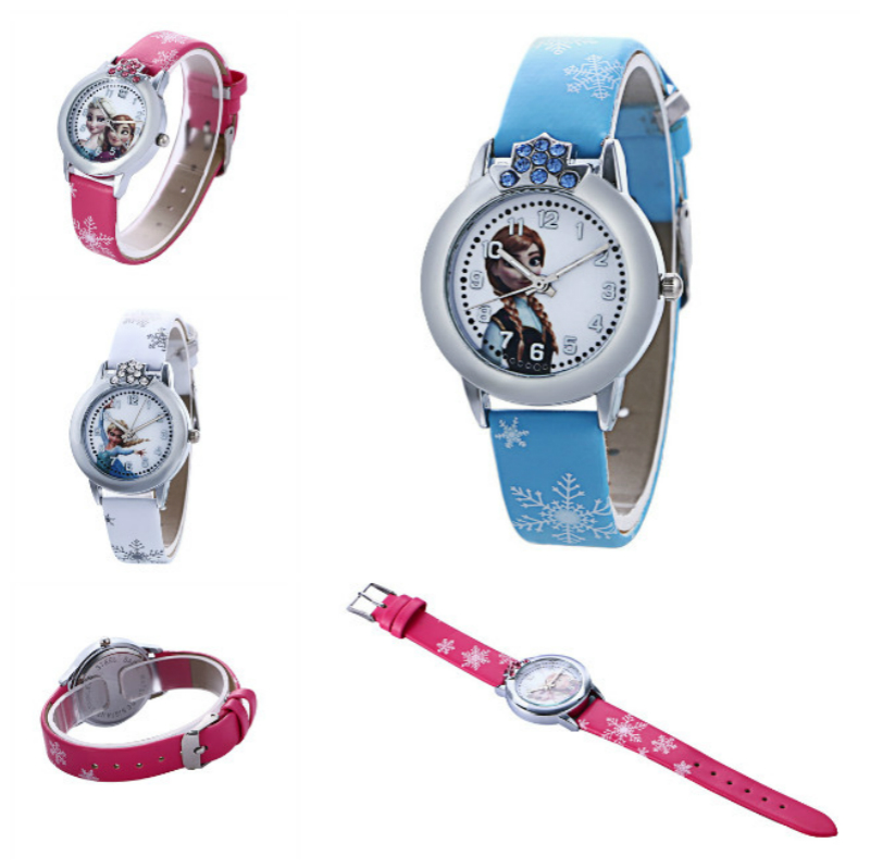 Đồng Hồ Dây Da Mặt Hoạt Hình Frozen Cho Bé | BigBuy360 - bigbuy360.vn