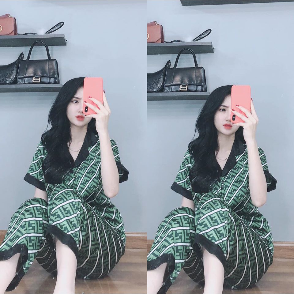 Đồ bộ giá rẻ 🔥FREESHIP🔥 Đồ bộ lụa satin Fen-di | BigBuy360 - bigbuy360.vn