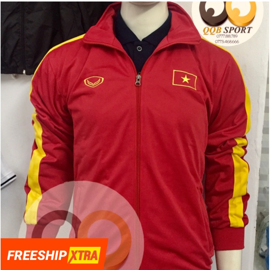 [XẢ HÀNG] Áo khoác nỉ Đội tuyển Việt Nam - Màu đỏ size XL