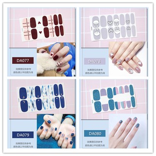 14 miếng dán móng tay tự dính chống nước