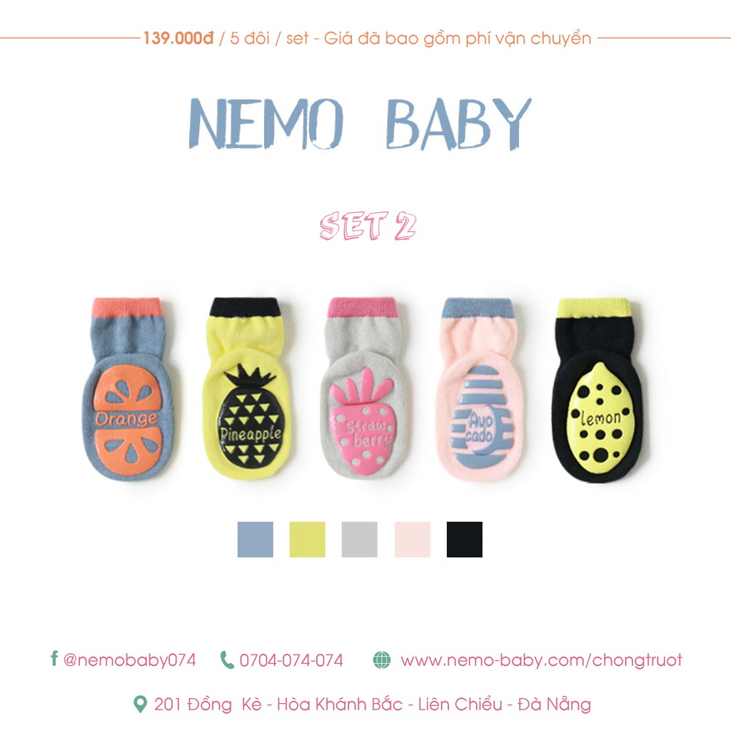 Tất chống trượt NEMOBABY