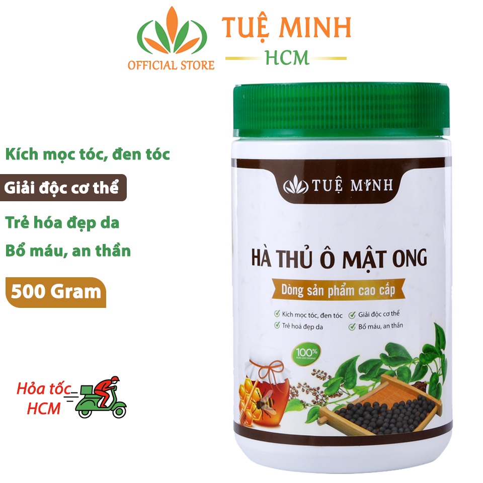 Viên hà thủ ô mật ong rừng Tuệ Minh kích thích mọc tóc, dưỡng da chống lão hóa 500g