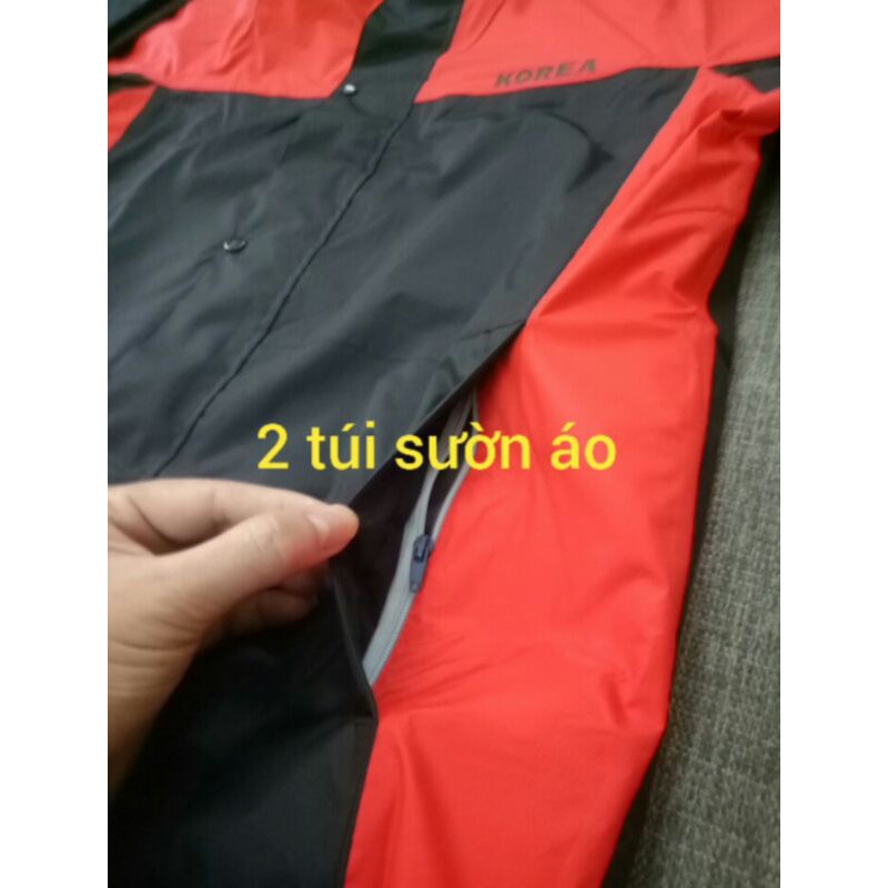 Áo mưa bộ korea chống thấm 2 lớp kiêm áo gió [ mềm nhẹ ] bảo hành lỗi thấm