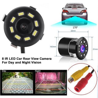 Camera lùi cho xe ô tô 8 led nhìn đêm - Camera lùi cho xe hơi 8 đèn led - Camera lùi 8 led tròn