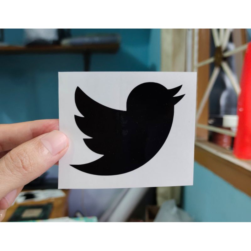 Sticker Dán Trang Trí Hình Chim Twitter Dễ Thương Xinh Xắn