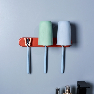 Toothbrush holder, cup holder, bathroom wall-mounted bathroom storage hook