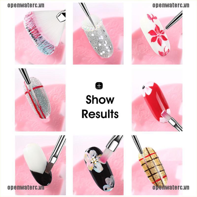 Set 15 Cọ Vẽ Móng Tay Nghệ Thuật Màu Ombre Tiện Dụng