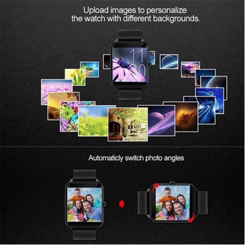 Đồng Hồ Thông Minh Hỗ Trợ Thẻ Sim / Tf Bằng Thép Không Gỉ Thời Trang Cho Ios Android