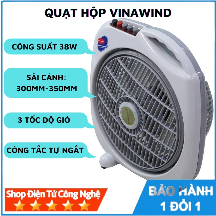 Quạt hộp, quạt tản Vinawind điện cơ Thống Nhất QH-300LP/QH-350LP
