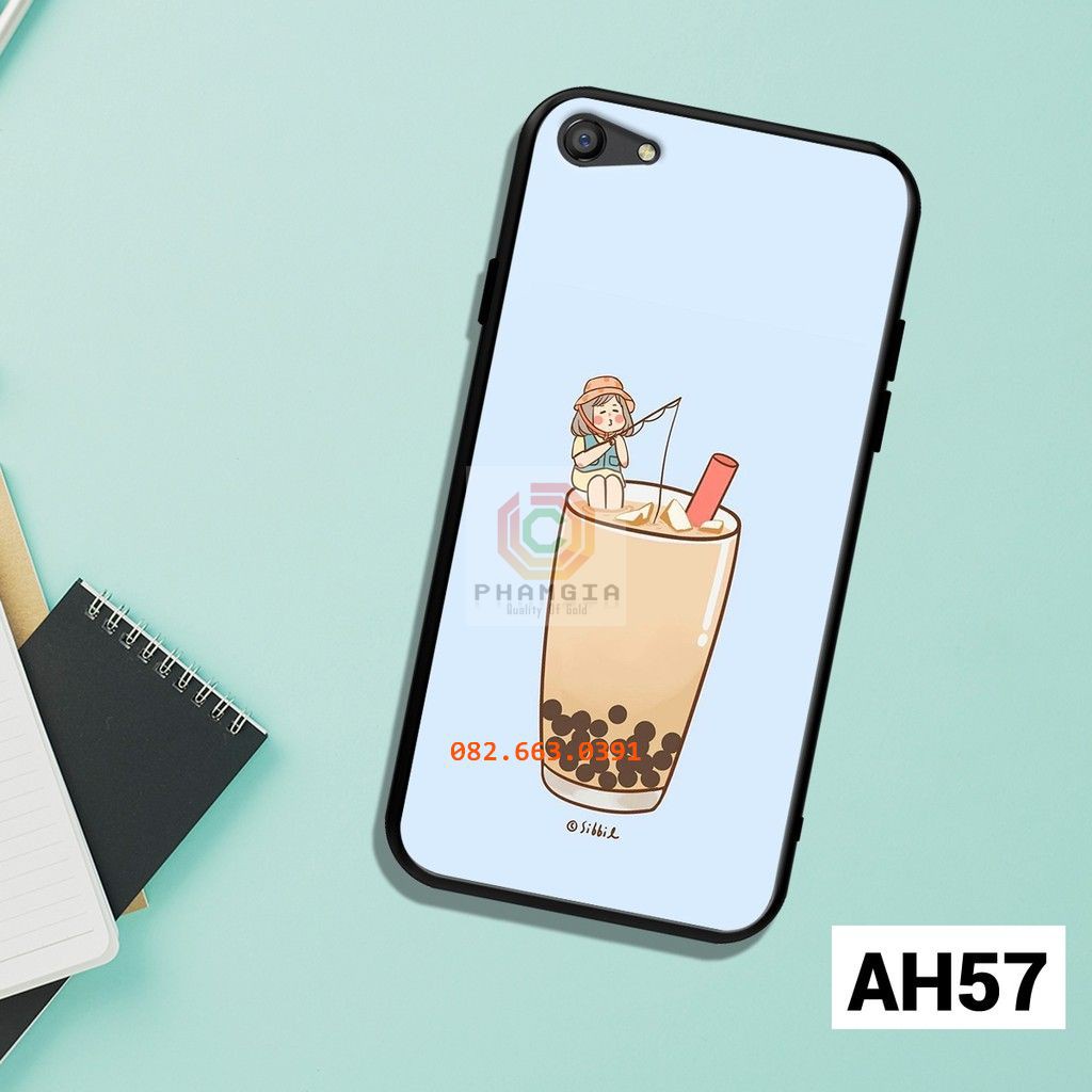 Ốp lưng Oppo F3 Plus in hình trà sữa dễ thương