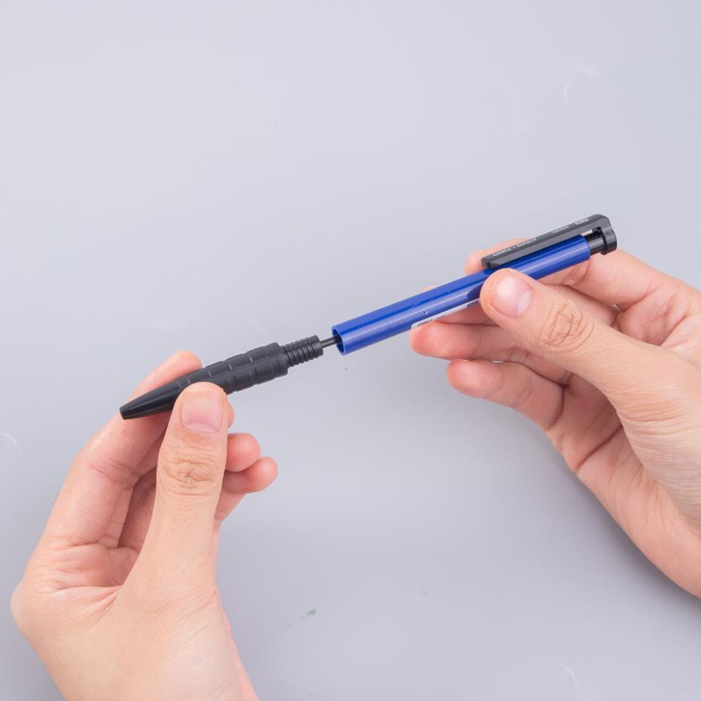 Bút bi bấm Deli - 0.7mm - Xanh dương - 12 cây/hộp - EQ00330