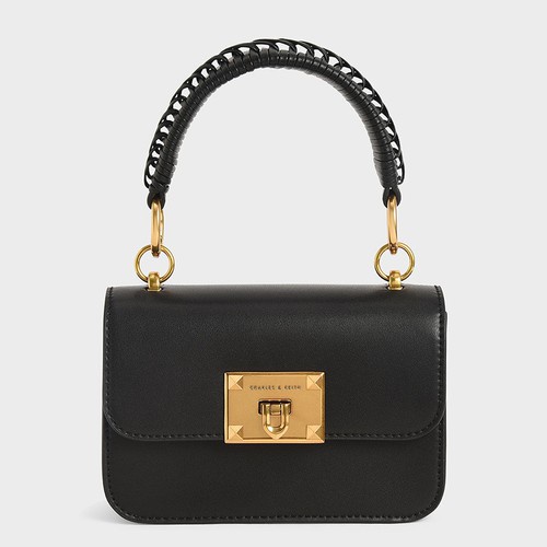 Túi CNK xuất xịn mini chất da PU cam cấp trơn đeo vai cầm tay cho nữ ảnh video quay thật