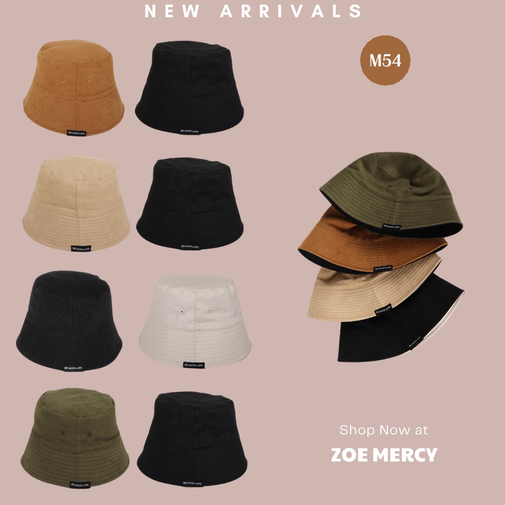 [SẴN]- Mũ nón bucket vải kaki đội 2 mặt phong cách Ulzzang (M54)