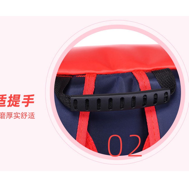 Balo chống gù dáng hộp in siêu nhân người nhện cho bé trai cấp 1 tiểu học , màu xanh và màu đỏ E79