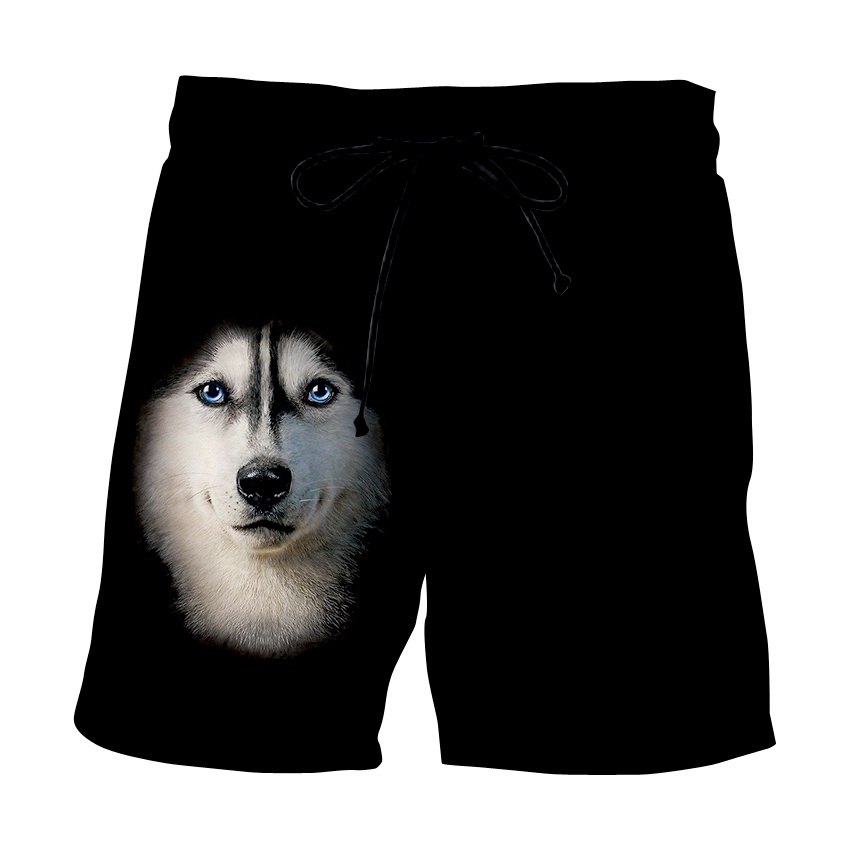 New Summer Beach Men's Shorts 3D Printed Dragon Ball Naruto Tiger Wolf Casual Quick Dry Board Shorts Mens Short Pants