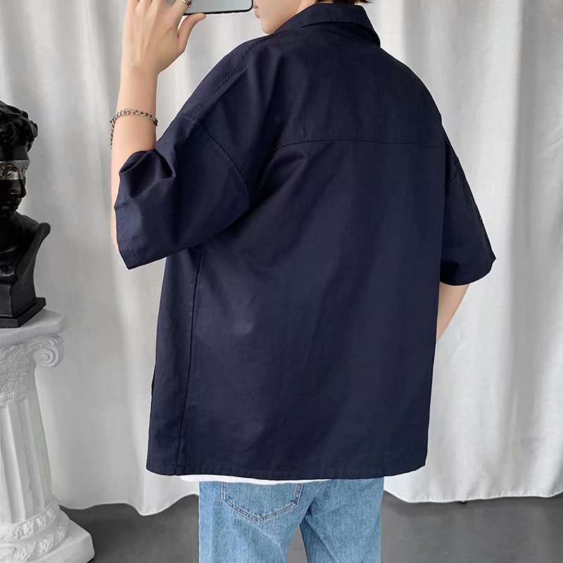 Áo Sơ Mi Tay Ngắn Màu Trơn Dễ Phối Đồ Size M-Xxl Đơn Giản | BigBuy360 - bigbuy360.vn