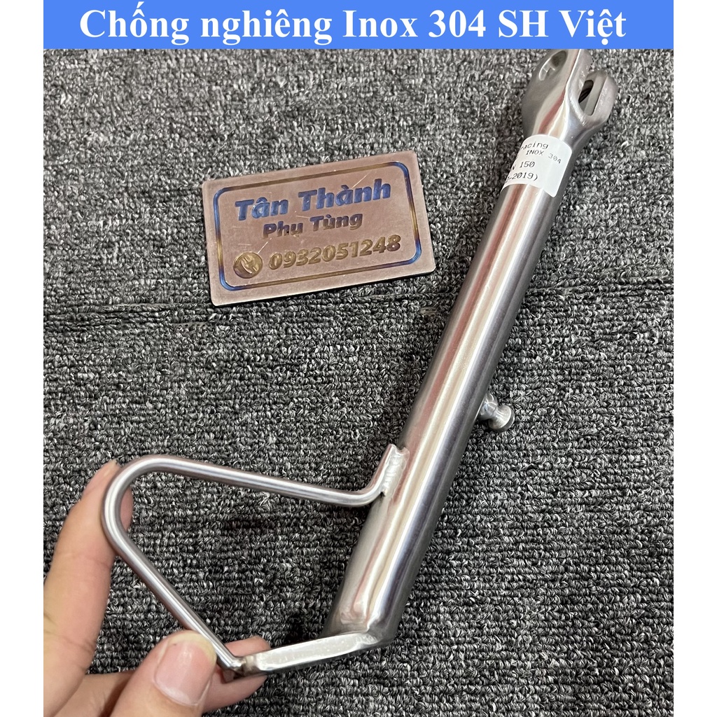 Chân chống nghiêng Inox 304 SH Việt 2017-2022