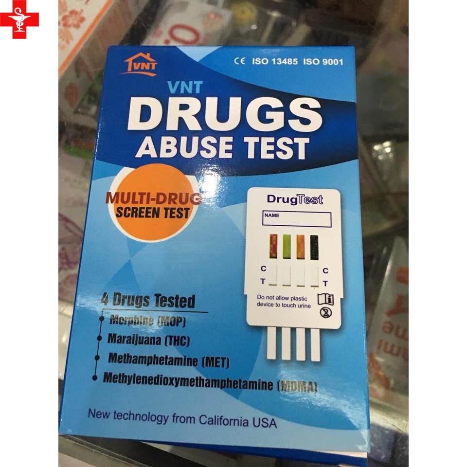 Que Test Thử Ma Túy Drugs Of Abuse Test - Phát Hiện Các Chất Gây Nghiện 4 Chân (Hộp 4 que)