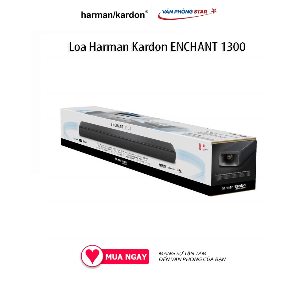 Loa Harman Kardon ENCHANT 1300 Công suất tổng 360W Kết nối Bluetooth 4.2, AUX, HDMI, Optical Tần số phản hồi 70Hz-20