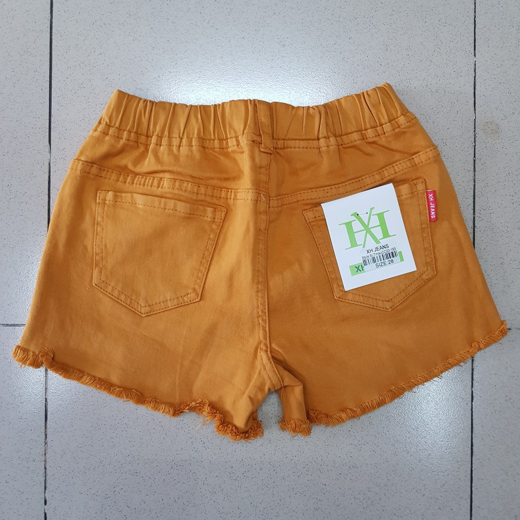 Quần short kaki bé gái size đại cồ kèm phụ kiện