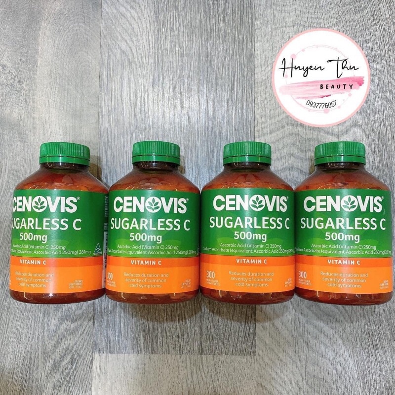 Viên nhai Vitamin C Cenovis 500mg less sugar 300 viên