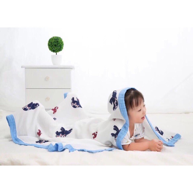 Chăn sợi tre Aden 4 lớp  hàng chính hãng