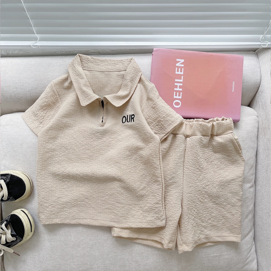 Bộ cộc tay bé trai Quần áo hè cho bé từ 6-28kg chất đũi sần thoáng mát thấm hút mồ hôi Moobaby Shop