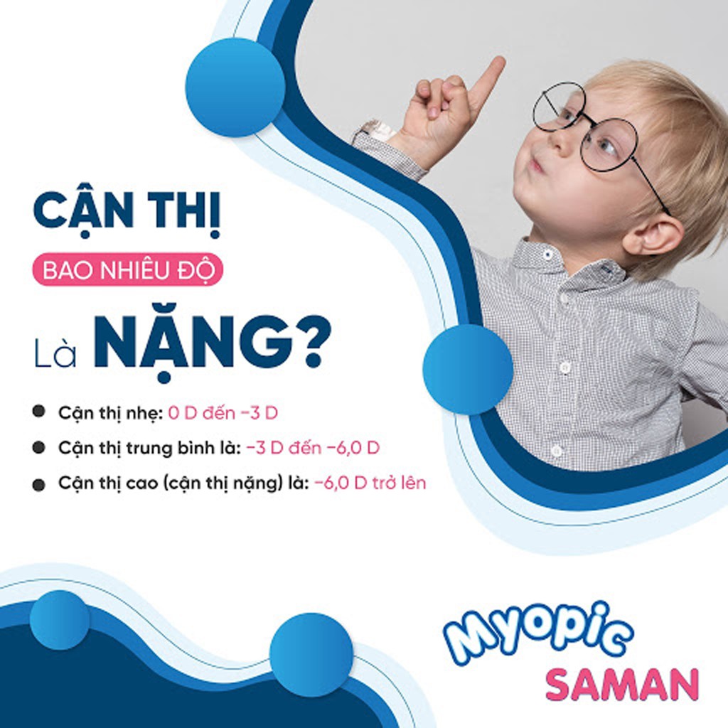 Siro bổ mắt tăng cường thị lực Myopic SAMAN cải thiện cận thị loạn thị cho bé từ 6 đến 16 tuổi