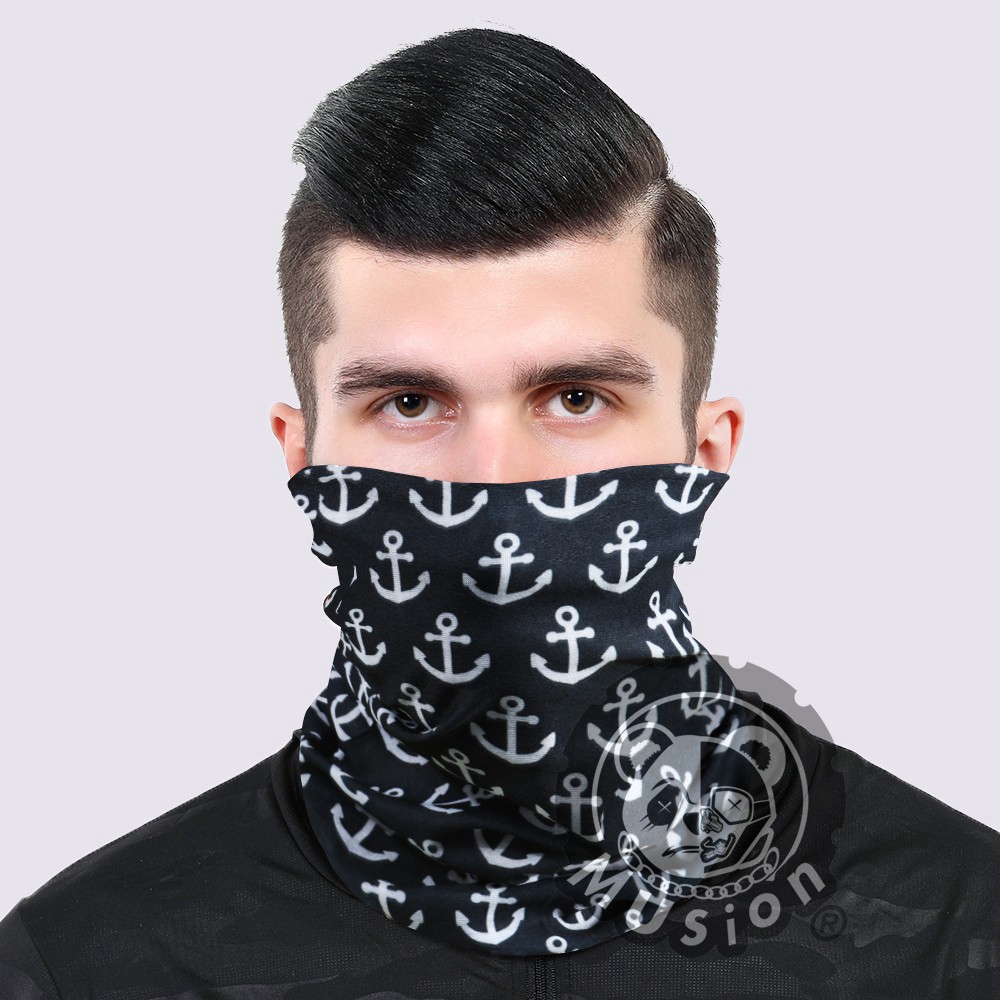 Black Anchor Khăn Đa Năng Đi Phượt Chống UV Chống Bụi Head Scarf Mask