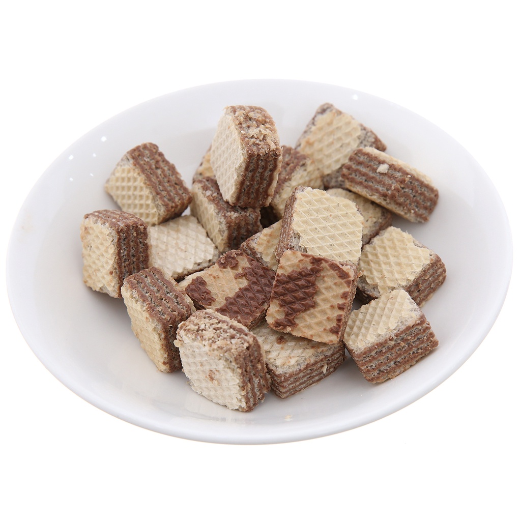 [Gói 125g – ĐỎ] BÁNH XỐP NHÂN KEM HẠT DẺ [Austria] LOACKER Quadratini Napolitaner