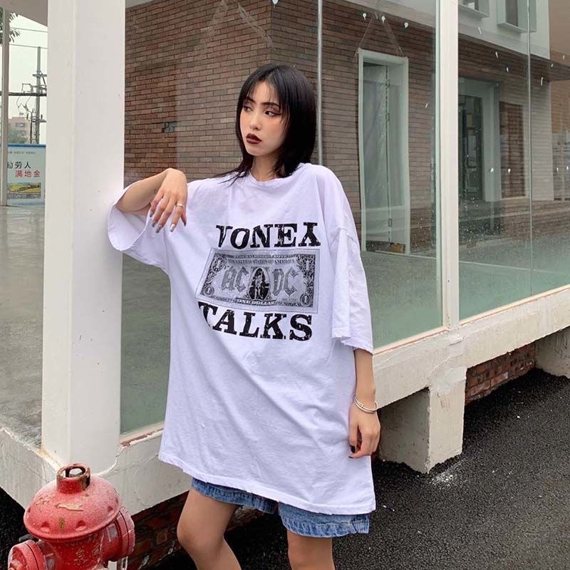 Áo Thun Tay Lỡ 100% Cotton Nam Nữ Form Rộng Unisex Ulzzang