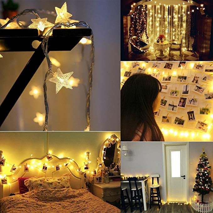 Dây đèn LED 10 bóng kiểu dáng xinh xắn dùng trang trí