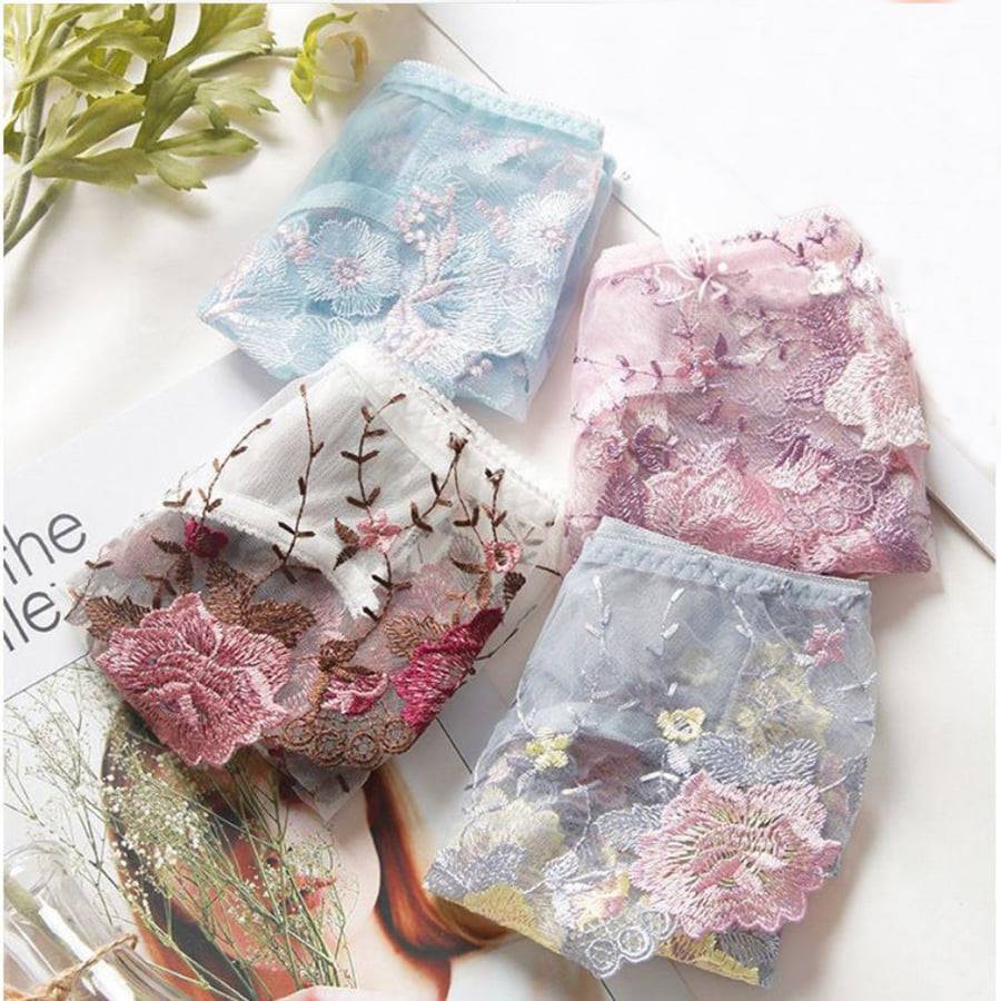 Quần lót ren thêu hoa cao cấp ✨FREESHIP✨Chất ren mềm kháng khuẩn, Xuyên thấu, Gợi cảm