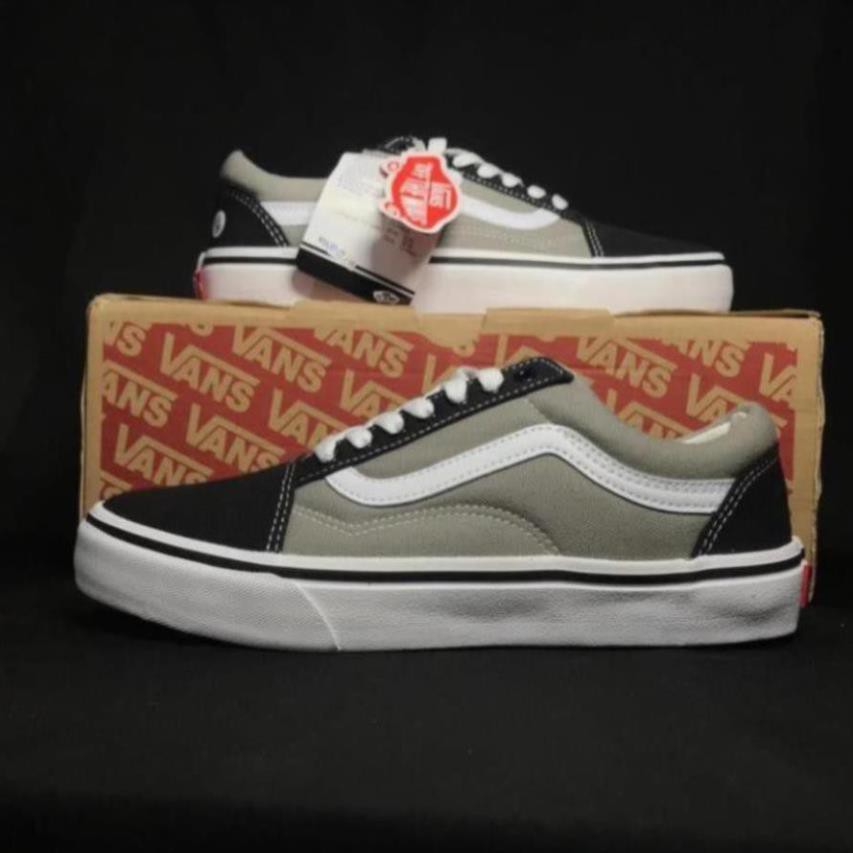 [Sale 3/3]Giầy Sneaker Vans Old School Xám Đen  | Ảnh Thật - Full Box | P09 L *