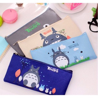[VPP] Bóp Bút Viết Vải In Hình Totoro Nhiều Màu Sắc Dễ Thương Phụ Kiện Đựng Bút Viết | VPP SÁNG TẠO TTC